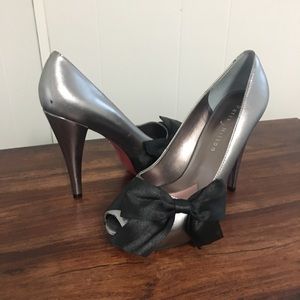 Paris Hilton silver size 7 1/2 Heels